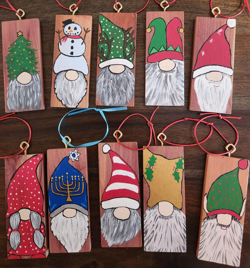 Gnome Christmas Ornaments Gnome Christmas Ornaments