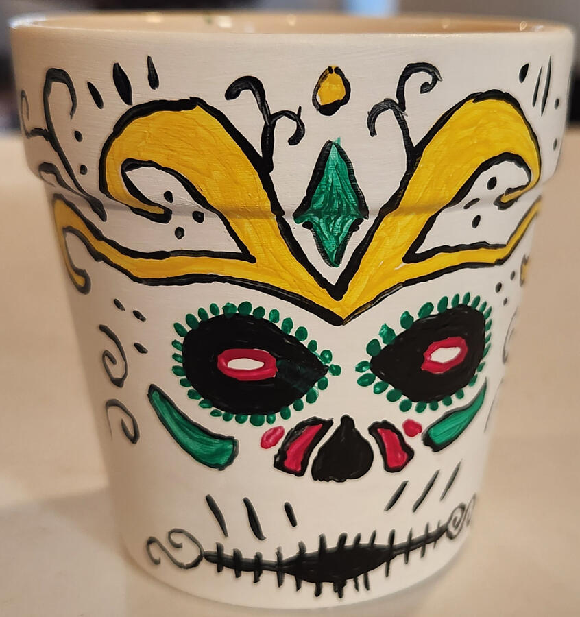 Day of the Dead Clay Pot Day of the Dead Clay Pot