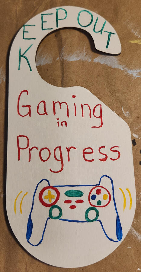 Gaming Door hanger